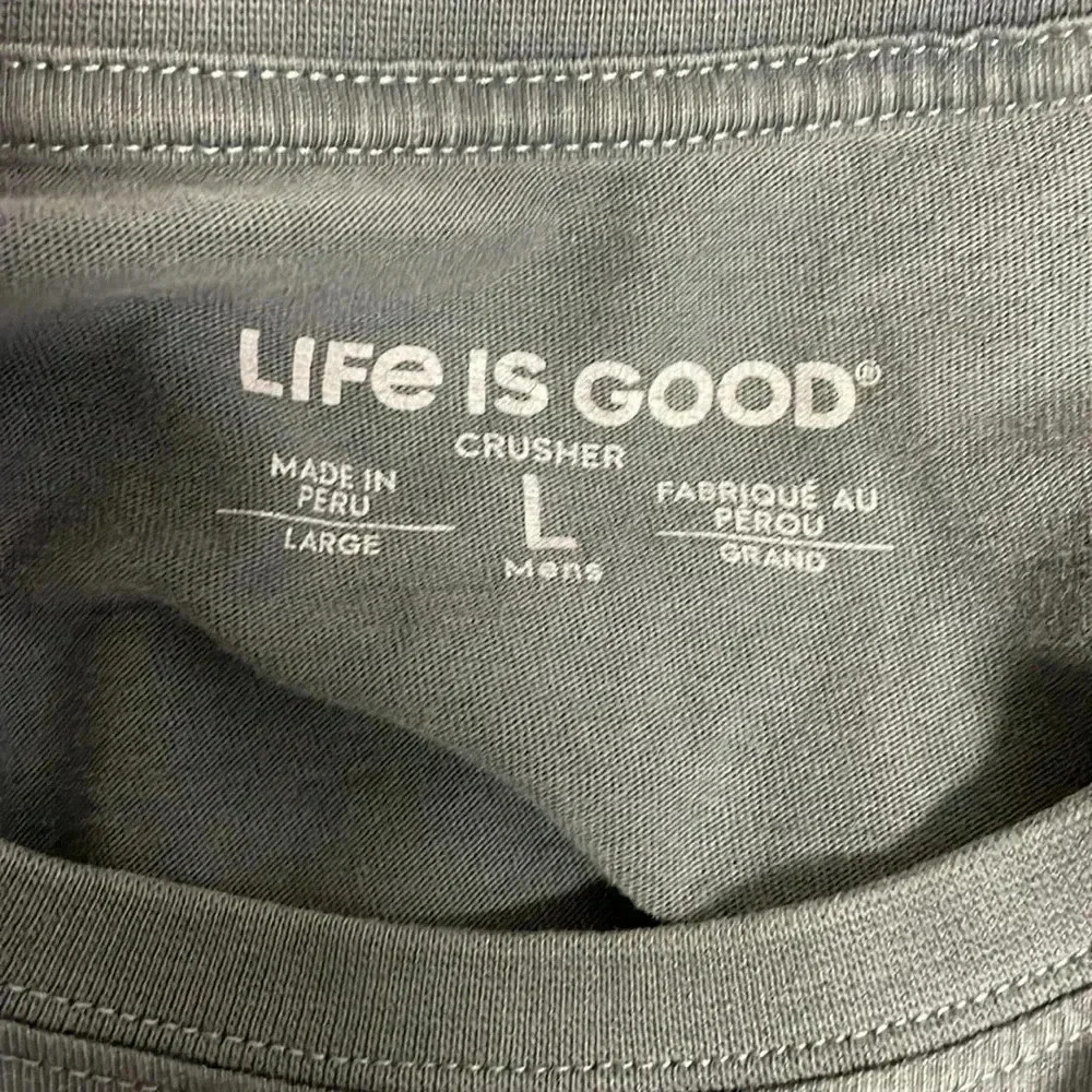 Life is Good America Crusher Womens Short Sleeve Tshirt Blue Size Large - Picture 5 of 5